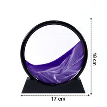 3D Moving Sand Art – Liquid Motion Deep Sea Sandscape with Round Glass Frame (1 Pc)