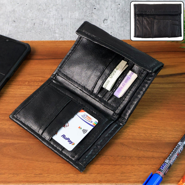 Premium Genuine Leather Bi-Fold Wallet