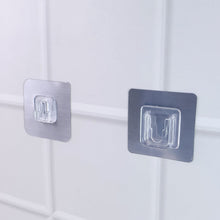 Self-Adhesive Transparent Wall Hooks Set