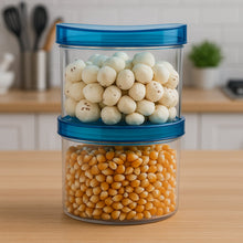 Air Tight & Unbreakable Kitchen Jar Set Food Storage Containers for Dry Fruits, Spices, Snacks, Pulses (2 Pcs Set)