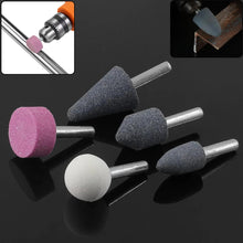 '-5 Pcs Shank Abrasive Mounted Stone (Multicolour)