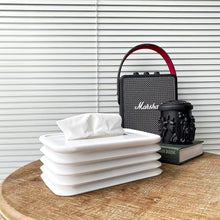 Simple Silicone Tissue Holder – Cube/Cylinder Tissue Box for Bathroom, Office, Car & Bedroom