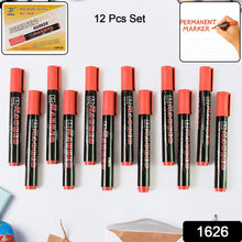 Red Permanent Marker Pen Set 