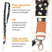 Cute Daisy Print Lanyard